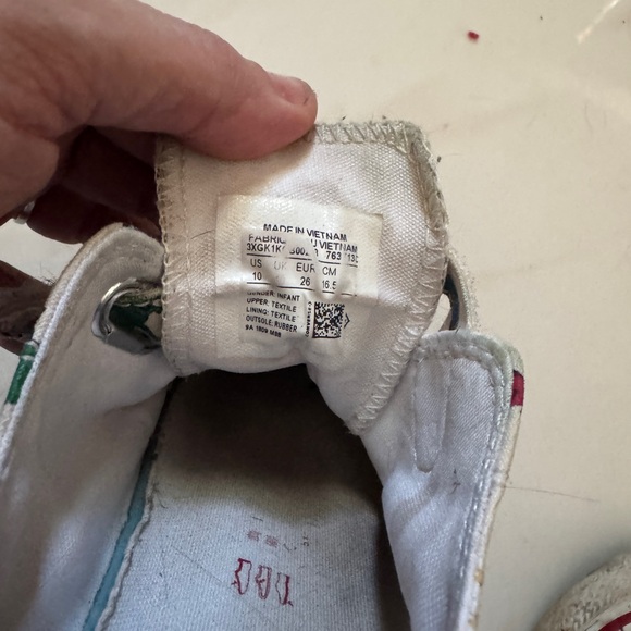 Toddler boys converse Dino. Velcro low tops - Picture 4 of 5